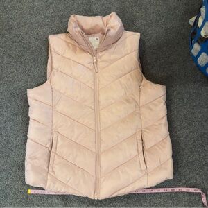 Pink Quilted Puffer Vest SO Size Large